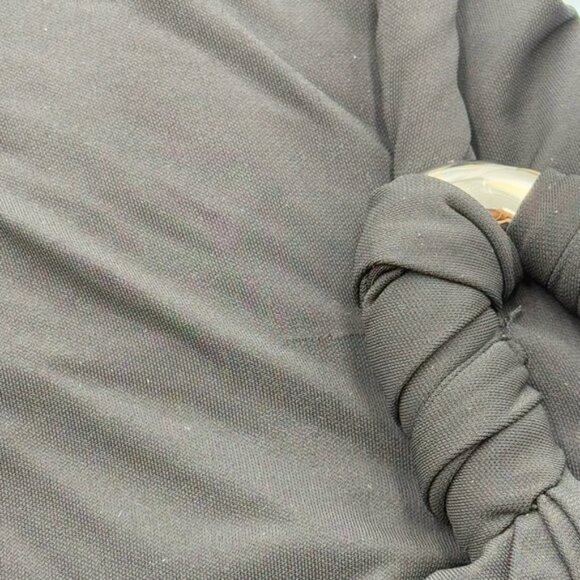 🆕 SIMKHAI 🧿 NWOT Sone Twisted One Shoulder Gown, Silver Ring, Black - Sz US 6 - Picture 16 of 16